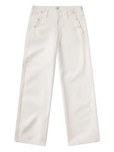 Citizen Of Humanity Button-fastening Trousers In White