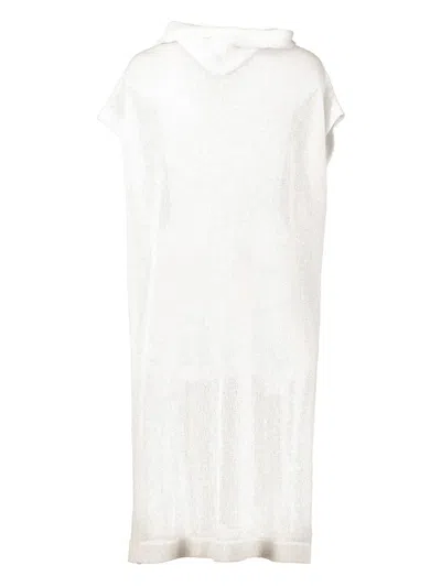 Brunello Cucinelli Pocket Hoodie In White