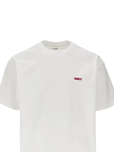 Obey Art Studio Flowers T-shirt In White
