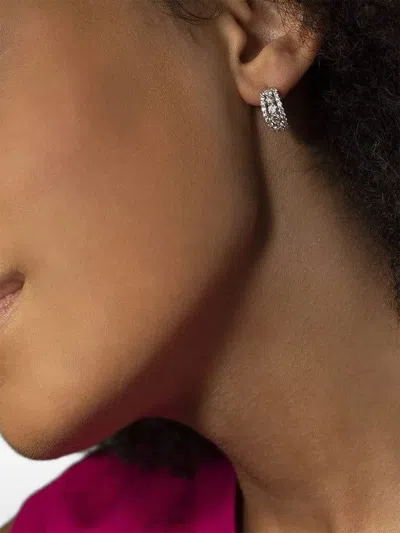 Kwiat 18k White Gold Lyric Diamond Earrings In White