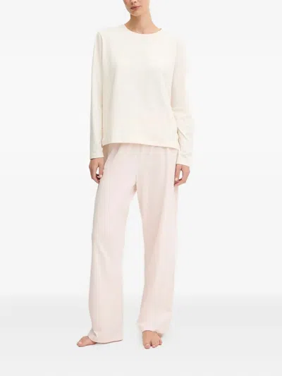 Hugo Boss Long-sleeve Pyjamas In Neutral