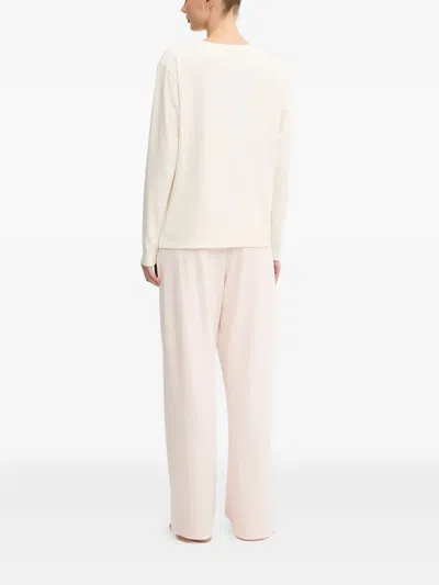 Hugo Boss Long-sleeve Pyjamas In Neutral