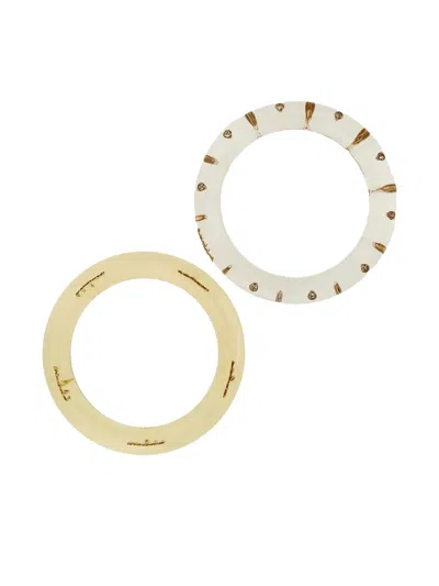 Chloé Plage Set Of Two Bangles In Multi