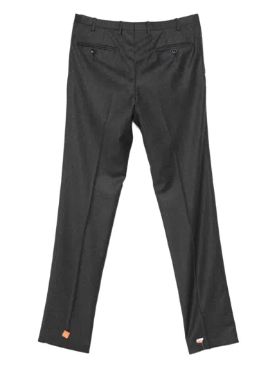 Kiton Wool Trousers In Gray