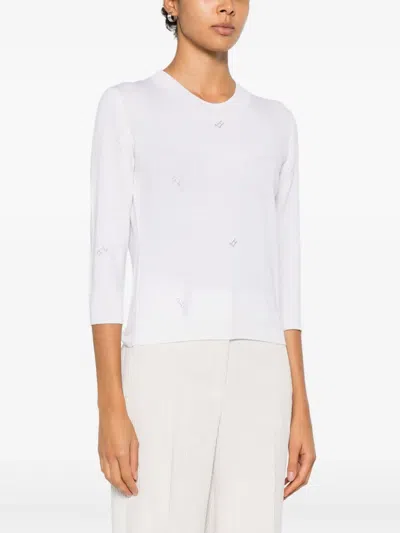 Herno Smbellished Top In White