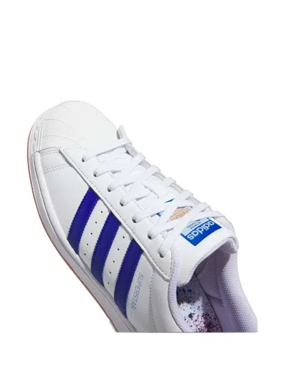 Adidas Originals Superstar Striped Sneakers In Multi