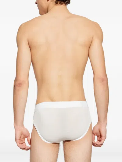 Dsquared2 Logo-waistband Briefs In White