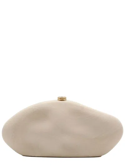 Cult Gaia The Caldera Acrylic Clutch In Neutral