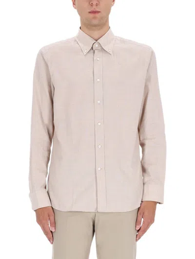 Hugo Boss Boss Lhays Shirt In Neutral