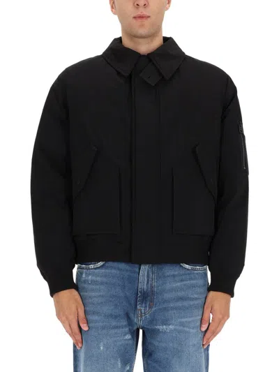 Hugo Boss Boxy Oversized Black Sports Jacket In Black