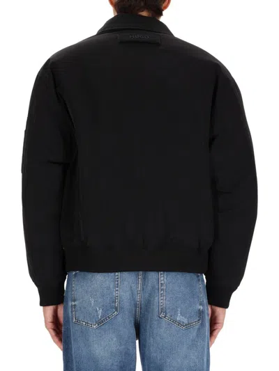 Hugo Boss Boxy Oversized Black Sports Jacket In Black