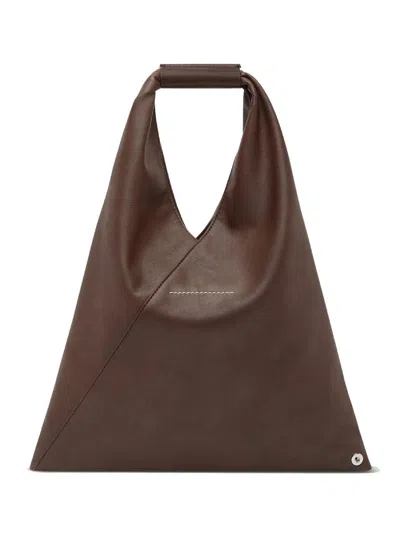 Mm6 Maison Margiela Small Japanese Tote Bag In Brown