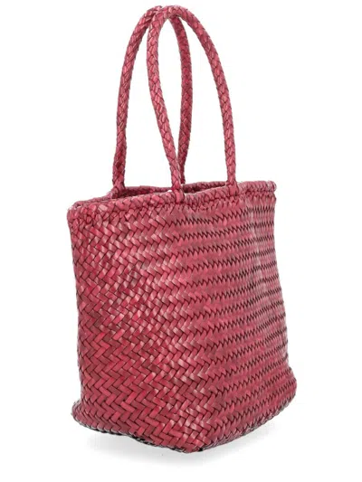 Dragon Diffusion Small Grace Basket Bag In Burgundy