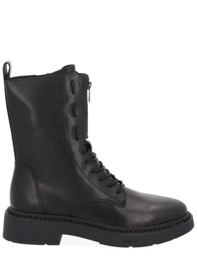 Ash Lace-up Boot In Black