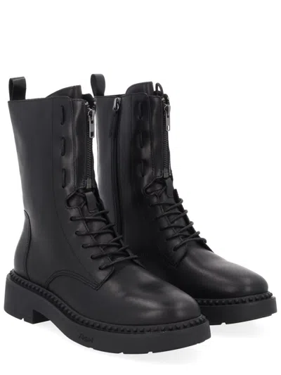 Ash Lace-up Boot In Black