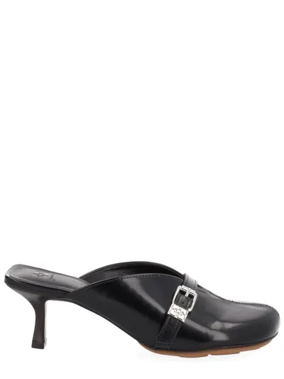 Ganni Mules With Heels In Black