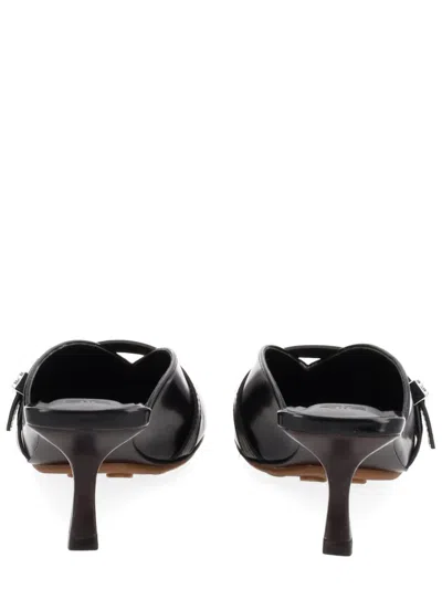 Ganni Mules With Heels In Black