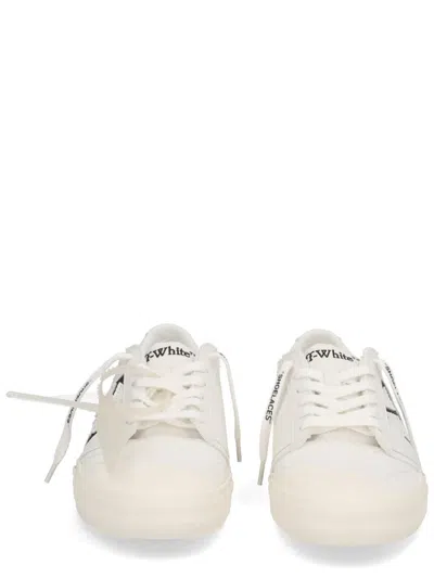 Off-white Low-top Sneakers With Graphic Arrow Detailing In White