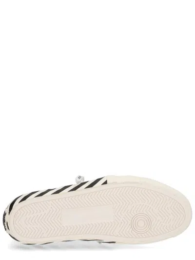 Off-white Low-top Sneakers With Graphic Arrow Detailing In White