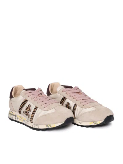 Premiata Versatile Sneakers With Modern Calf Leather Overlays In Multi