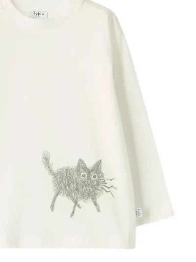 Il Gufo Graphic-print T-shirt In White