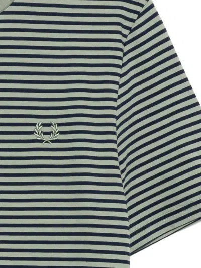 Fred Perry Logo-embroidered T-shirt In Green
