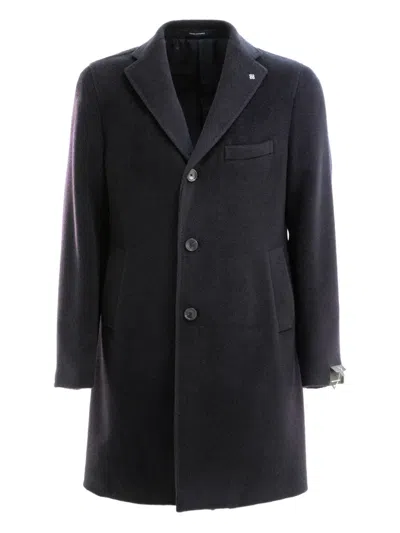 Tagliatore Wool Coat In Blue