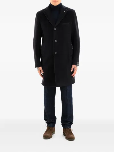 Tagliatore Wool Coat In Blue