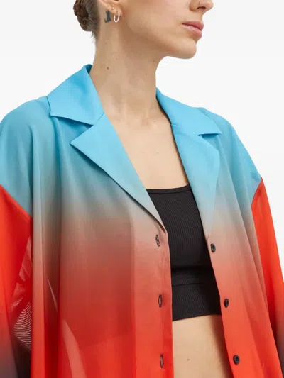 Won Hundred Gradient-design Shirt In Red