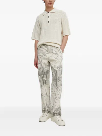 Won Hundred Button-fastening Polo Shirt In White