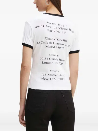 The Kooples Serigraphy Crew-neck T-shirt In White