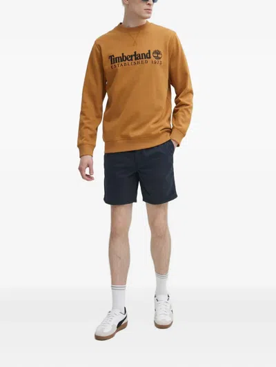 Timberland Crew-neck Sweatshirt In Yellow