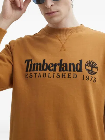 Timberland Crew-neck Sweatshirt In Yellow