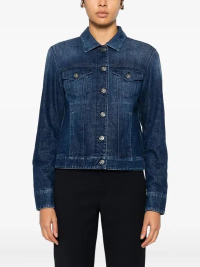 Dondup Button-fastening Jacket In Blue
