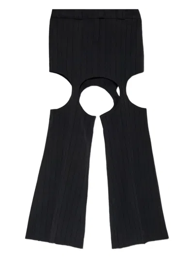 Avavav Cut-out Ribbed Skirt In Black