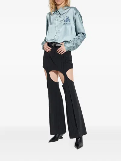 Avavav Cut-out Ribbed Skirt In Black