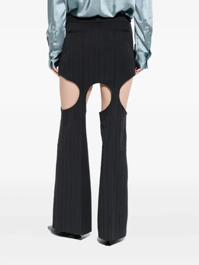 Avavav Cut-out Ribbed Skirt In Black