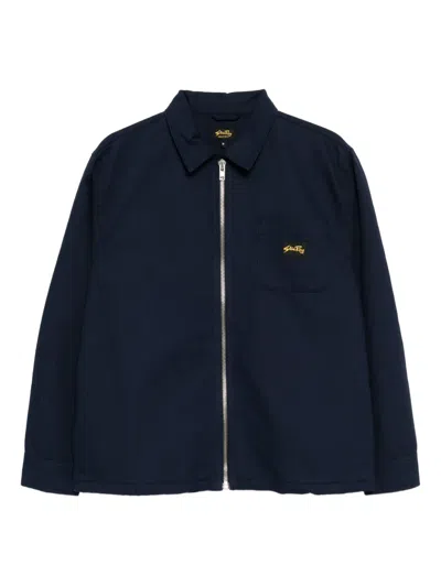 Stan Ray Logo-patch Jacket In Blue