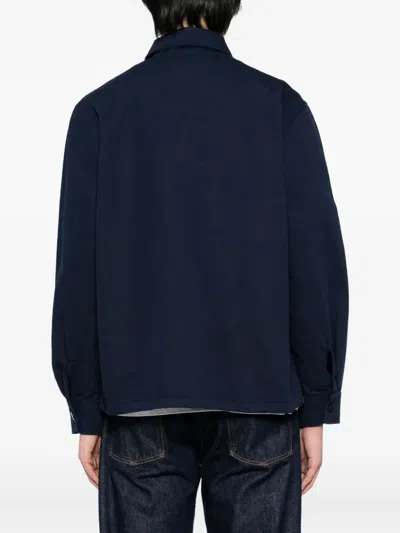 Stan Ray Logo-patch Jacket In Blue