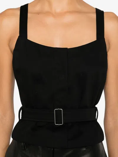 Our Legacy Belted Top In Black