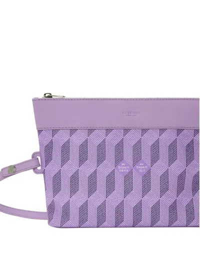 Au Depart Large No.47 Reversible Tote Bag In Purple