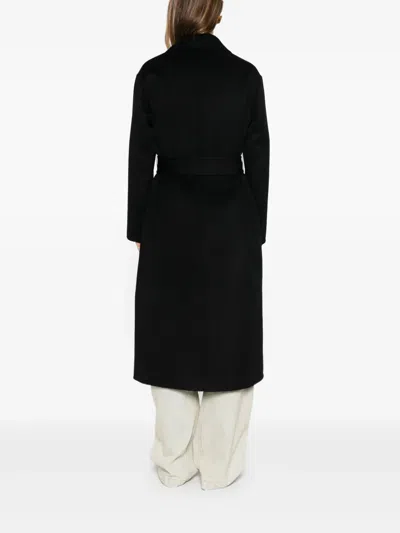 Aspesi Belted Coat In Black