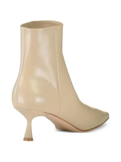 Gianvito Rossi 55mm Murray Pointed-toe Ankle Boots In Neutral