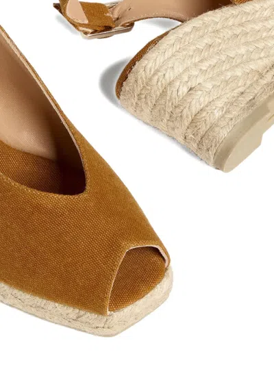 Castaã±er Slingback Wedge Sandals In Multi