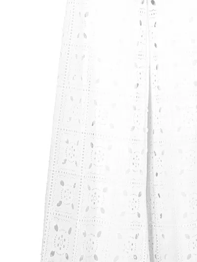 Miguelina Lilly Embroidered Trousers In Pattern