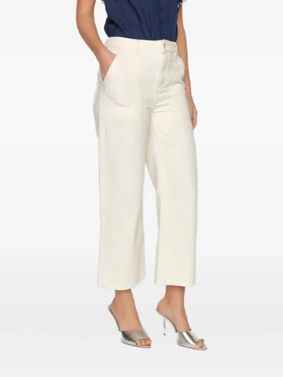 Christy Lynn Dorian Pocket-detail Trousers In Neutral