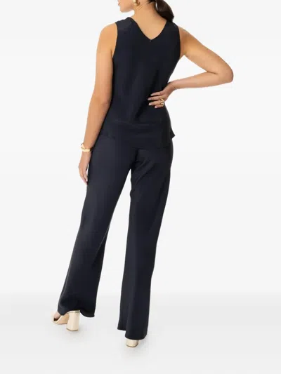 Peter Cohen Flick Round-neck Sleeveless Tank Top In Blue