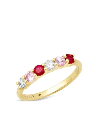 Jennifer Meyer 18k Yellow Gold Diamond And Sapphire Ring In Multi