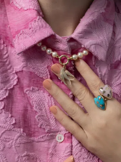 Storrow Jewelry 14k Yellow Gold Sparrow Pearl Pendant In Gold