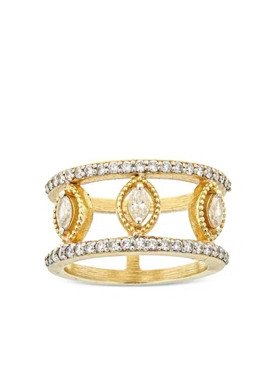 Tanya Farah 18k Yellow Gold Diamond Ring In Gold